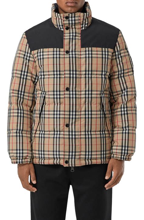 mens burberry reversible down vest|burberry men's puffer jacket.